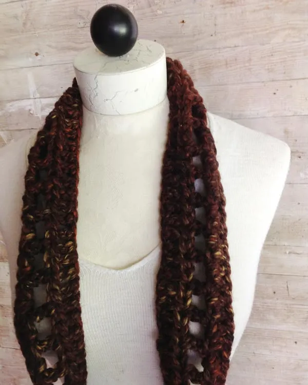 30-Minute Infinity Scarves Set 2 Crochet Pattern