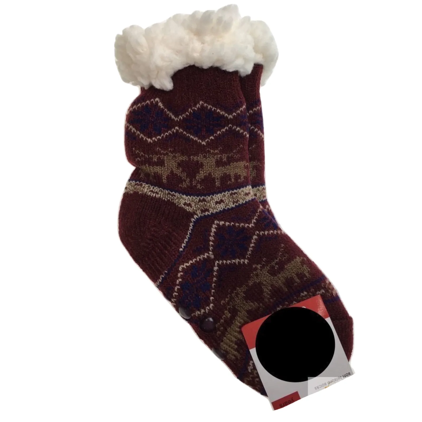 5 Pairs KIDS Thick Fur Bed Socks Boys Girls Soft Work Fluffy Non Slip BULK