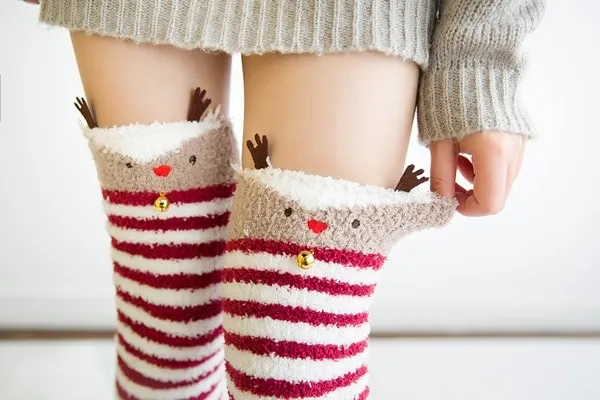 Cute Japanese Mori Girl Thigh High Socks