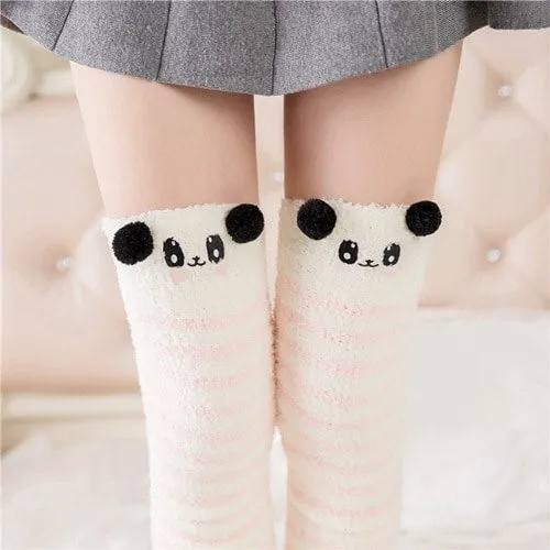 Cute Japanese Mori Girl Thigh High Socks