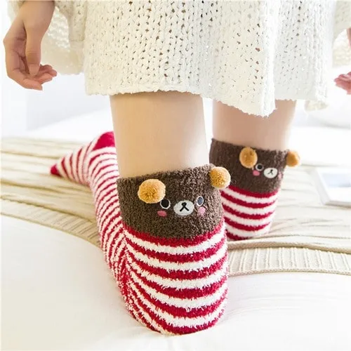 Cute Japanese Mori Girl Thigh High Socks