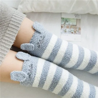 Cute Japanese Mori Girl Thigh High Socks