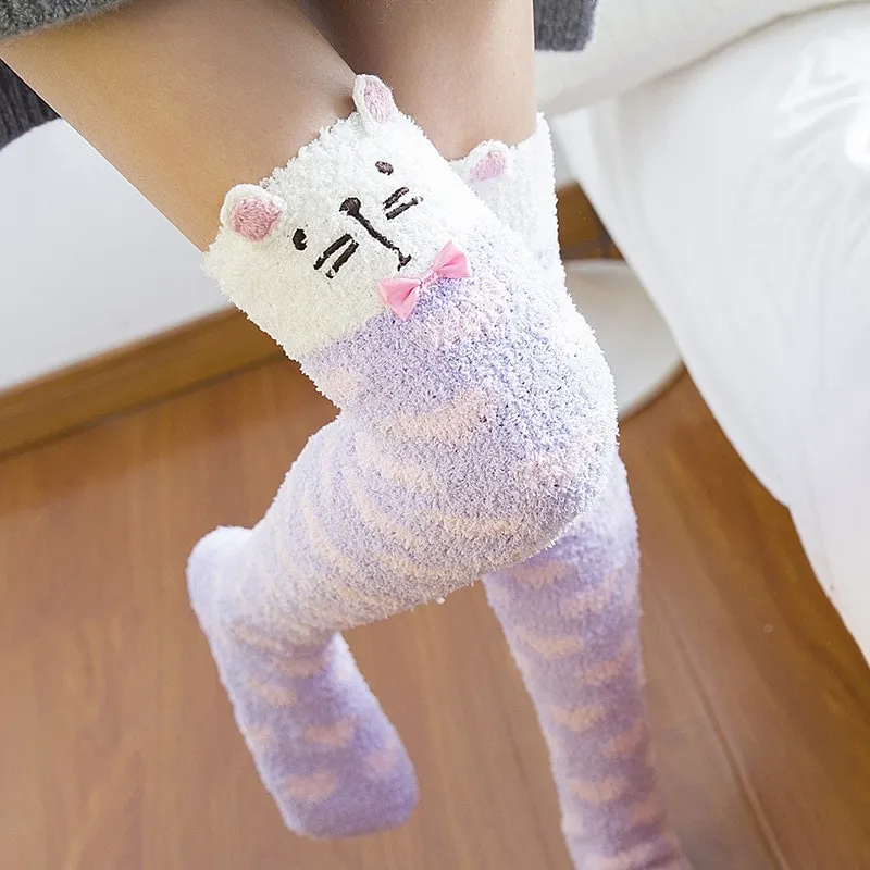 Cute Japanese Mori Girl Thigh High Socks