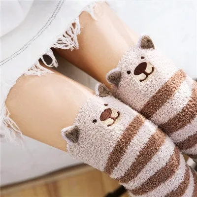 Cute Japanese Mori Girl Thigh High Socks
