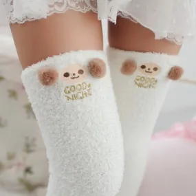 Cute Japanese Mori Girl Thigh High Socks