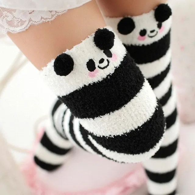 Cute Japanese Mori Girl Thigh High Socks