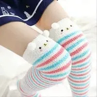 Cute Japanese Mori Girl Thigh High Socks