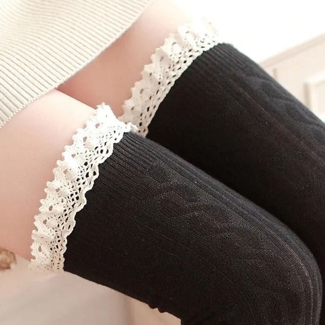 Cute Lolita Over Knee Socks