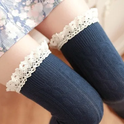Cute Lolita Over Knee Socks