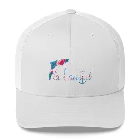 Fla Coastal Tropical Vibes Trucker