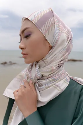 Mahsuri Square Scarf in Beige