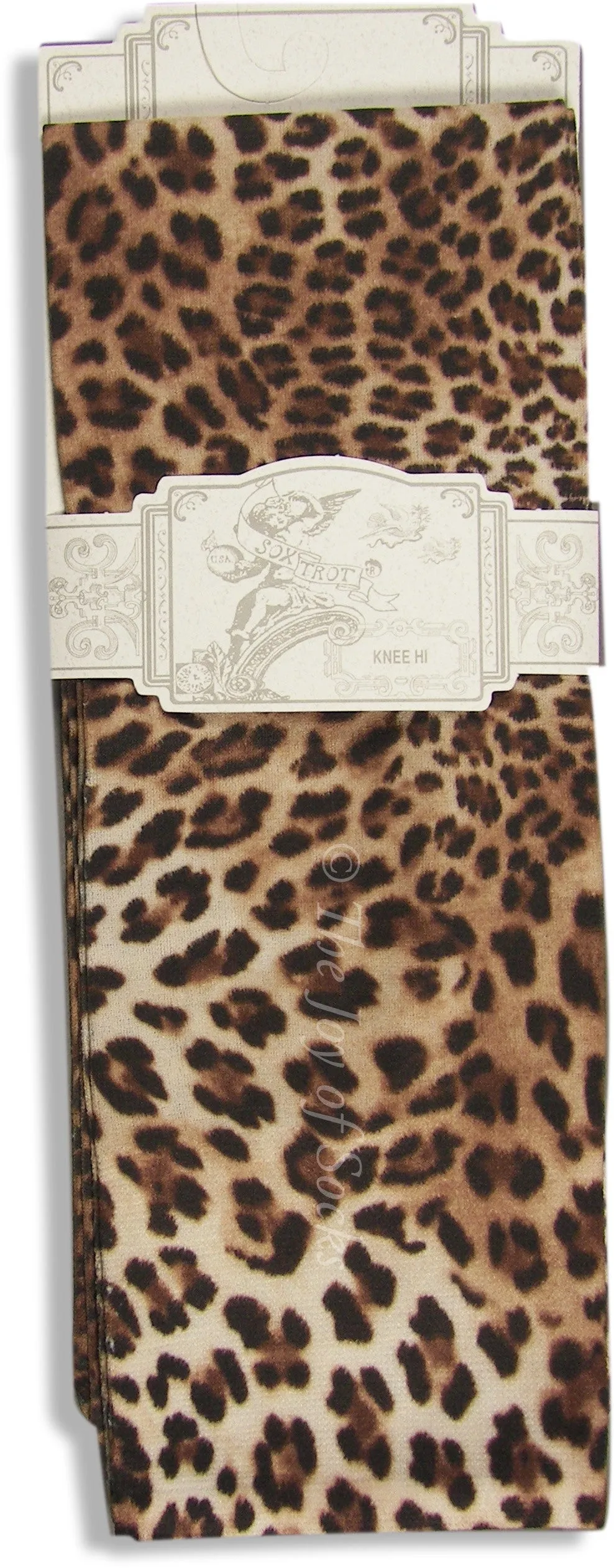 Mini Skin Animal Print Opaque Knee Highs (Women's)