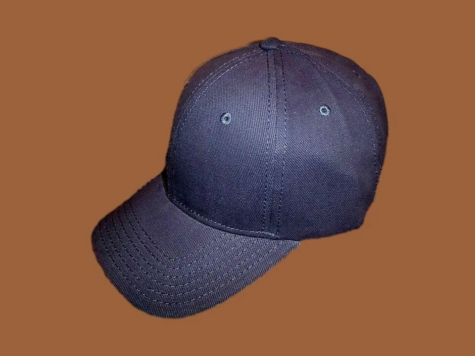 NAVY BLUE HAT BALL CAP BRUSHED COTTON LOW PROFILE NEW