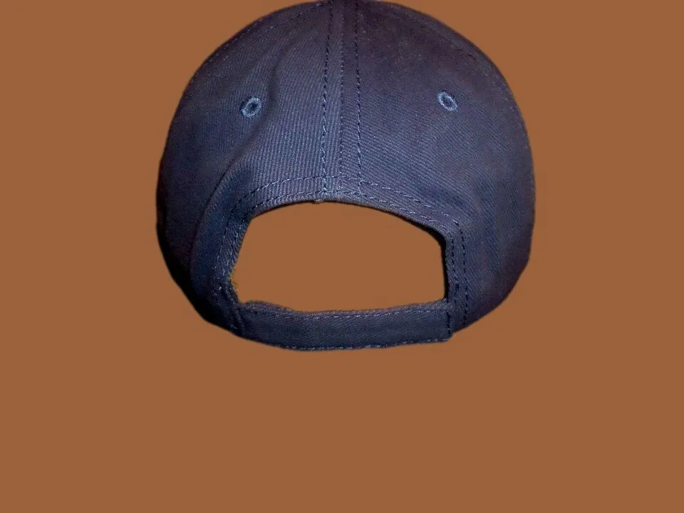 NAVY BLUE HAT BALL CAP BRUSHED COTTON LOW PROFILE NEW
