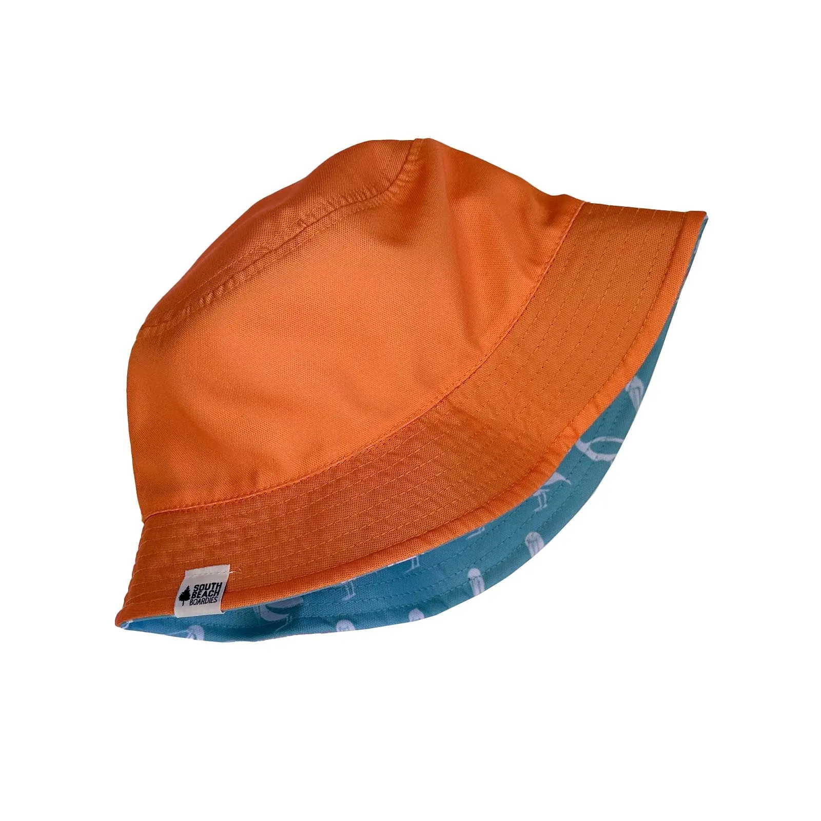 Reversible Recycled Bucket Hat: Pelicans