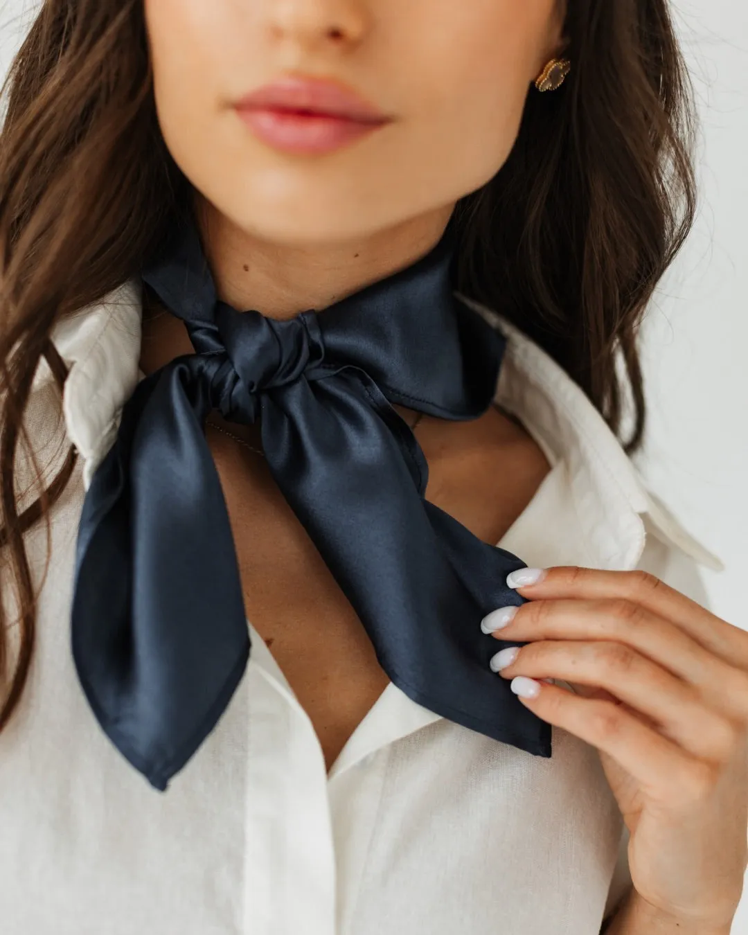 Silk mini scarf