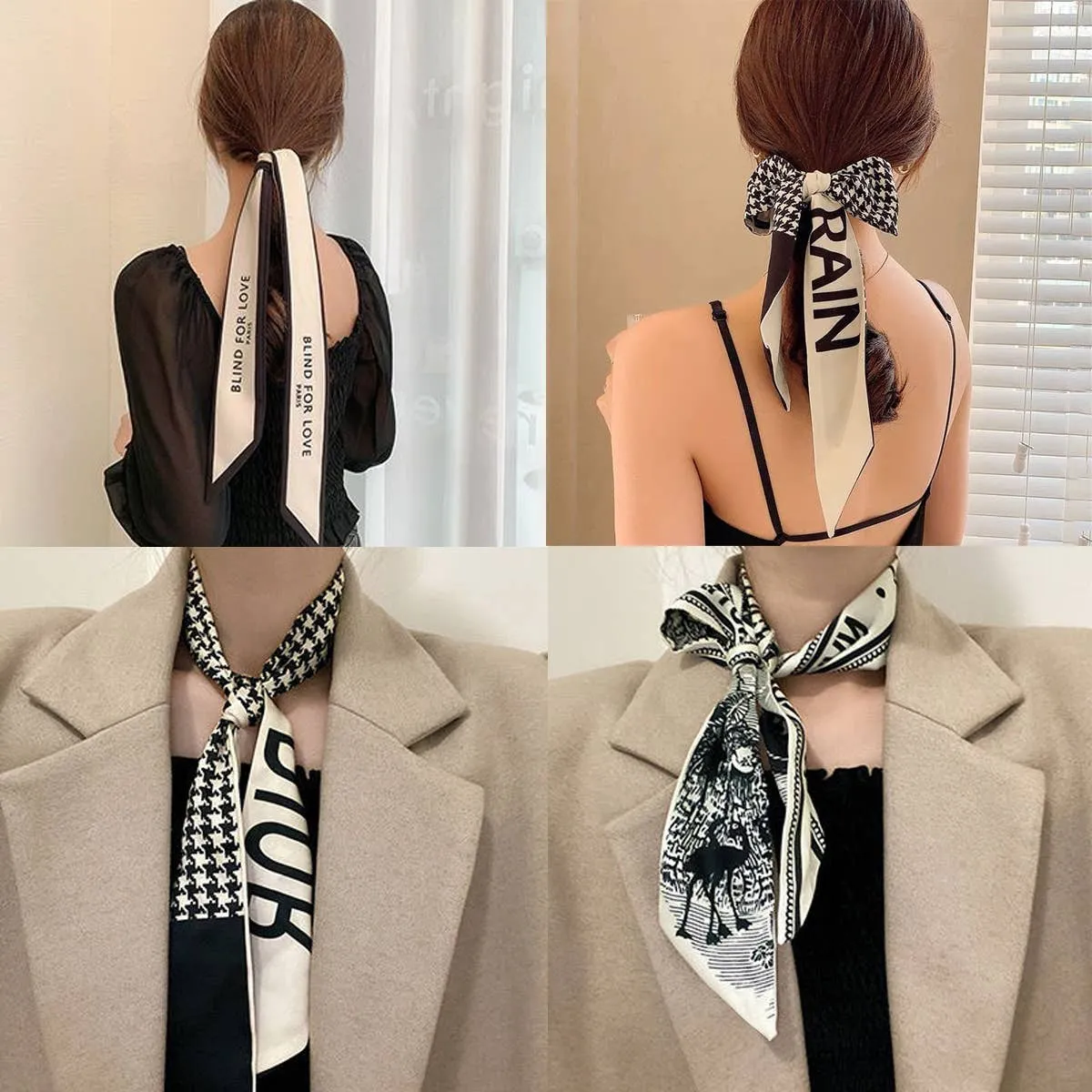 WOMEN ELEGANT SILK SCARVES